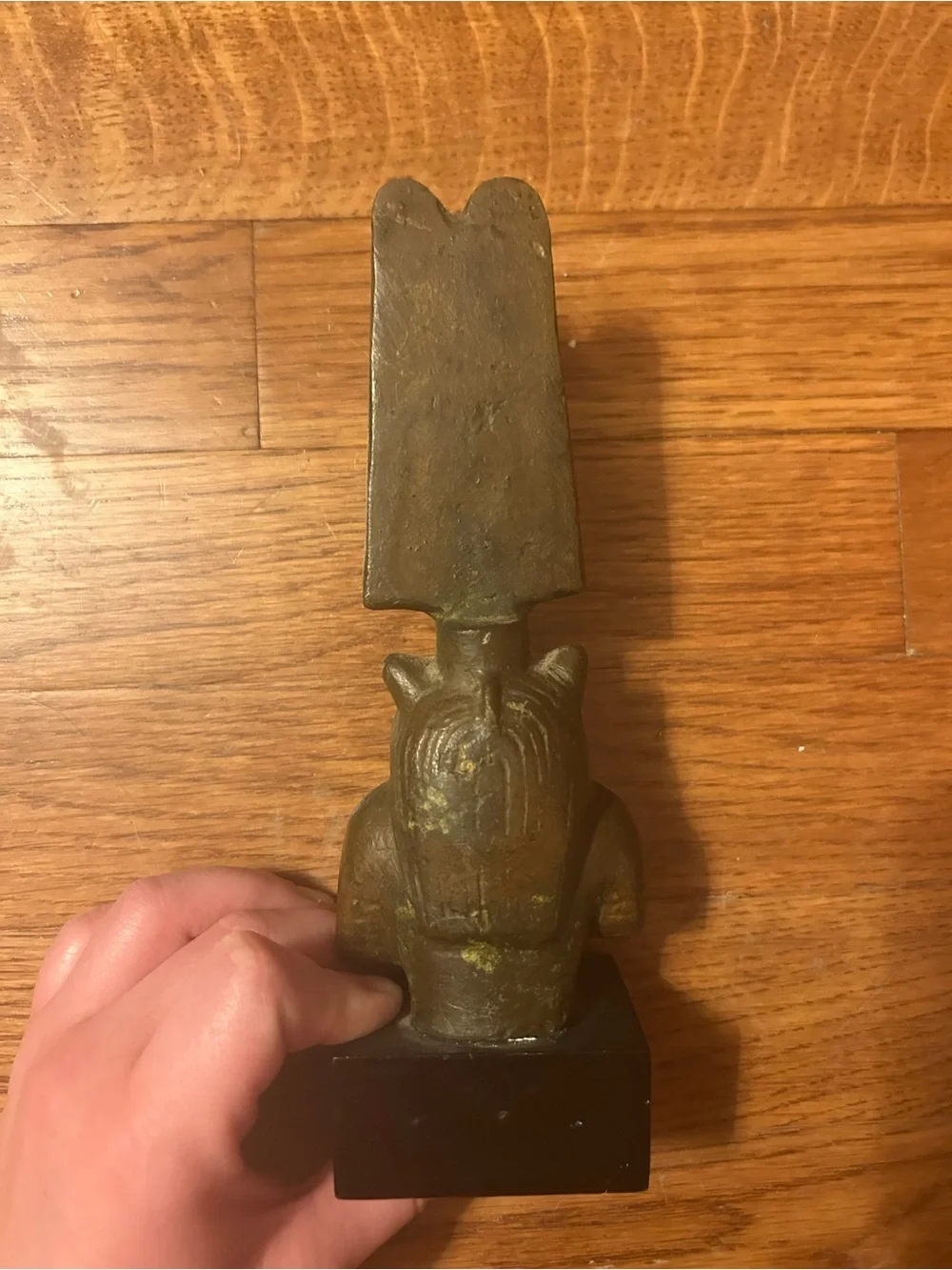 Mini Brown Metal Statue of the Egyptian God Anubis (God of the Underworld)